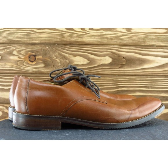 14th Union Shoes Sz 9.5 M Brown Derby Oxfords Leather Men‎ 58665 - Picture 5 of 10